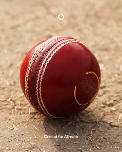 red cricket ball on dusty ground