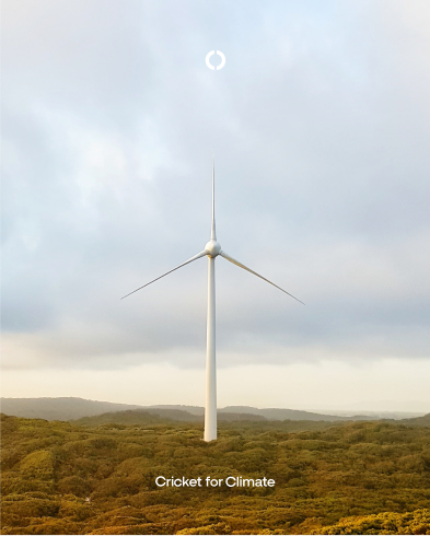 wind turbine out in a field